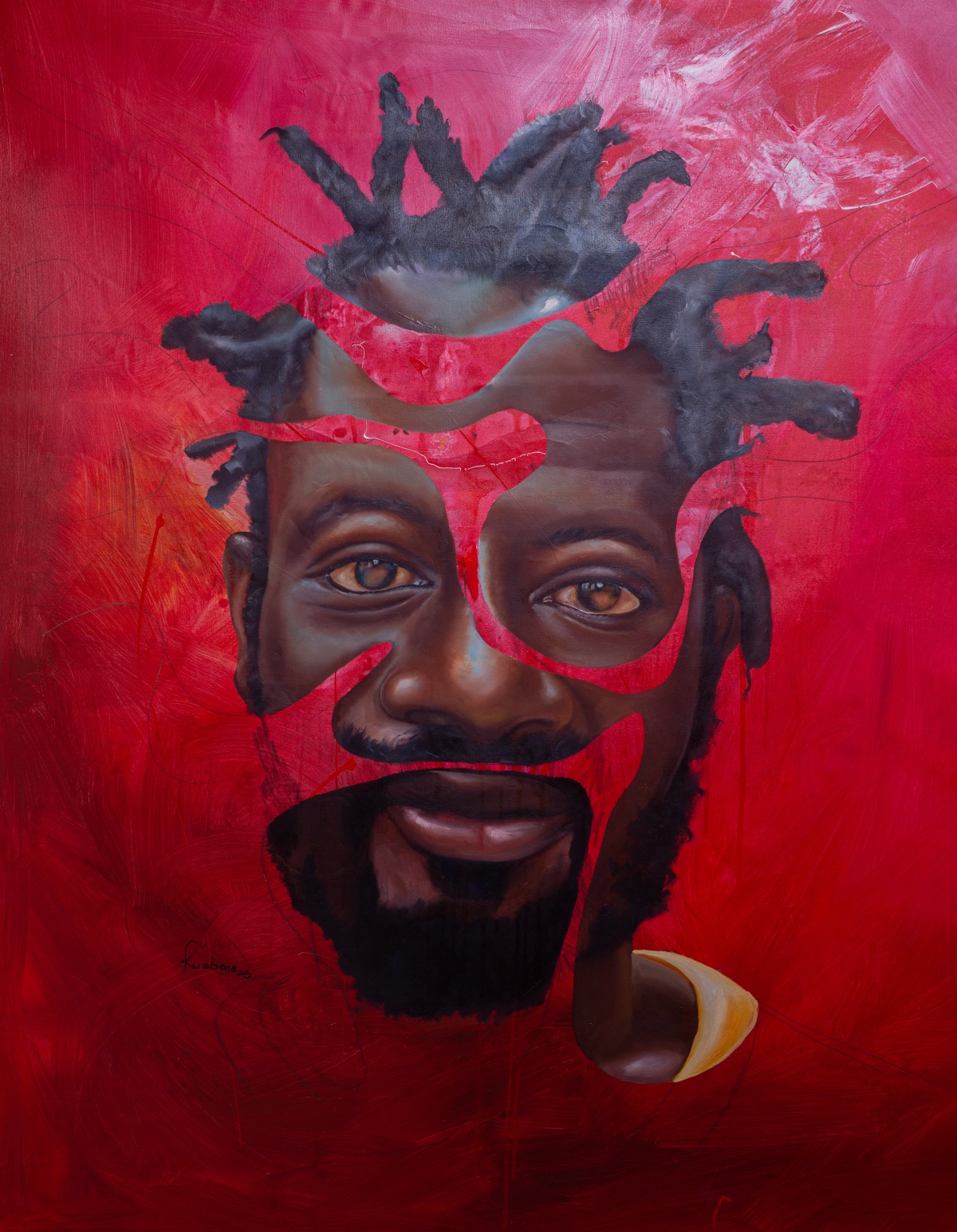 Man with Locks by Kwabena Lartey
