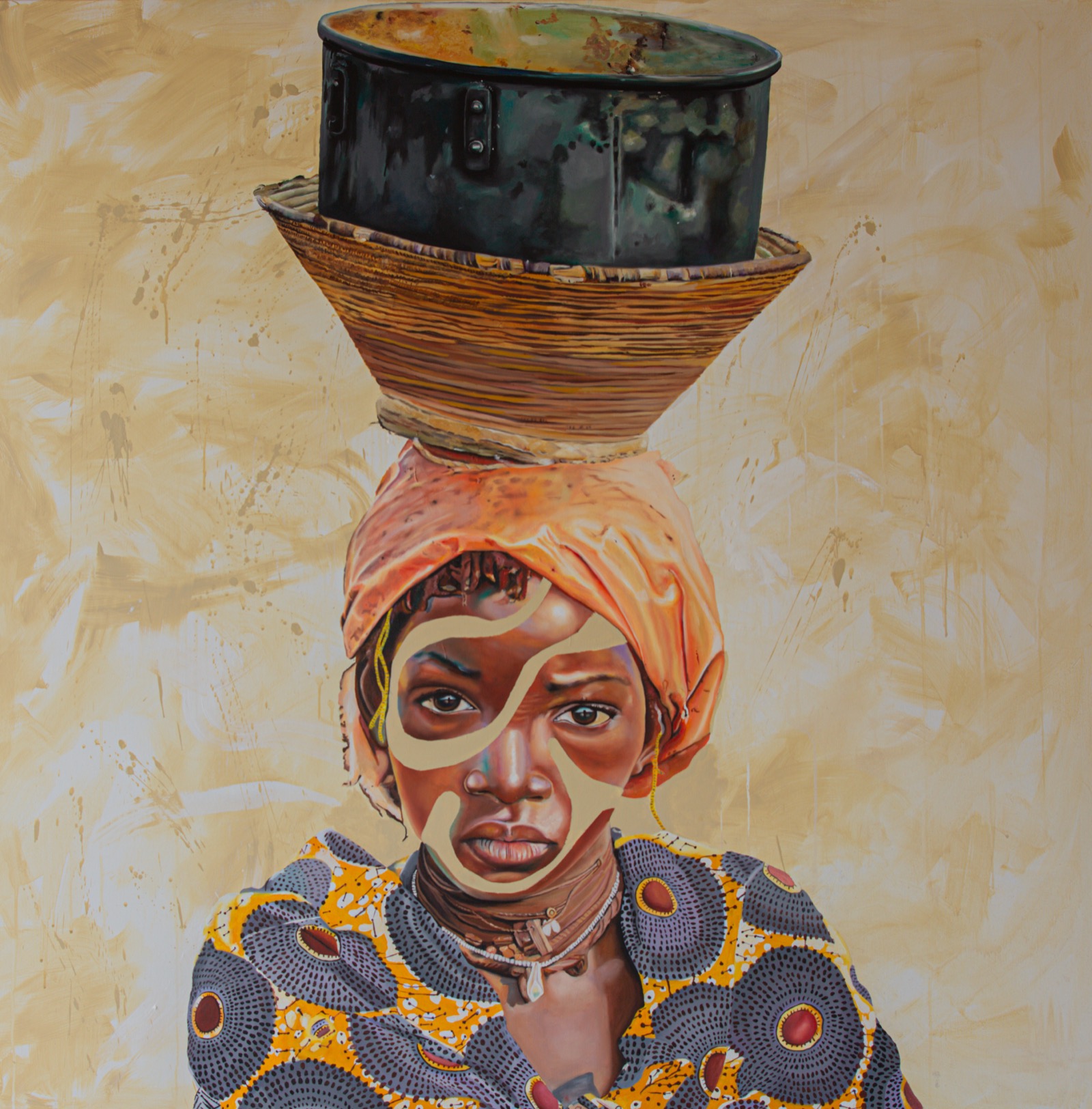 Resilience — Acrylic and oils on canvas, 150cm x 150cm