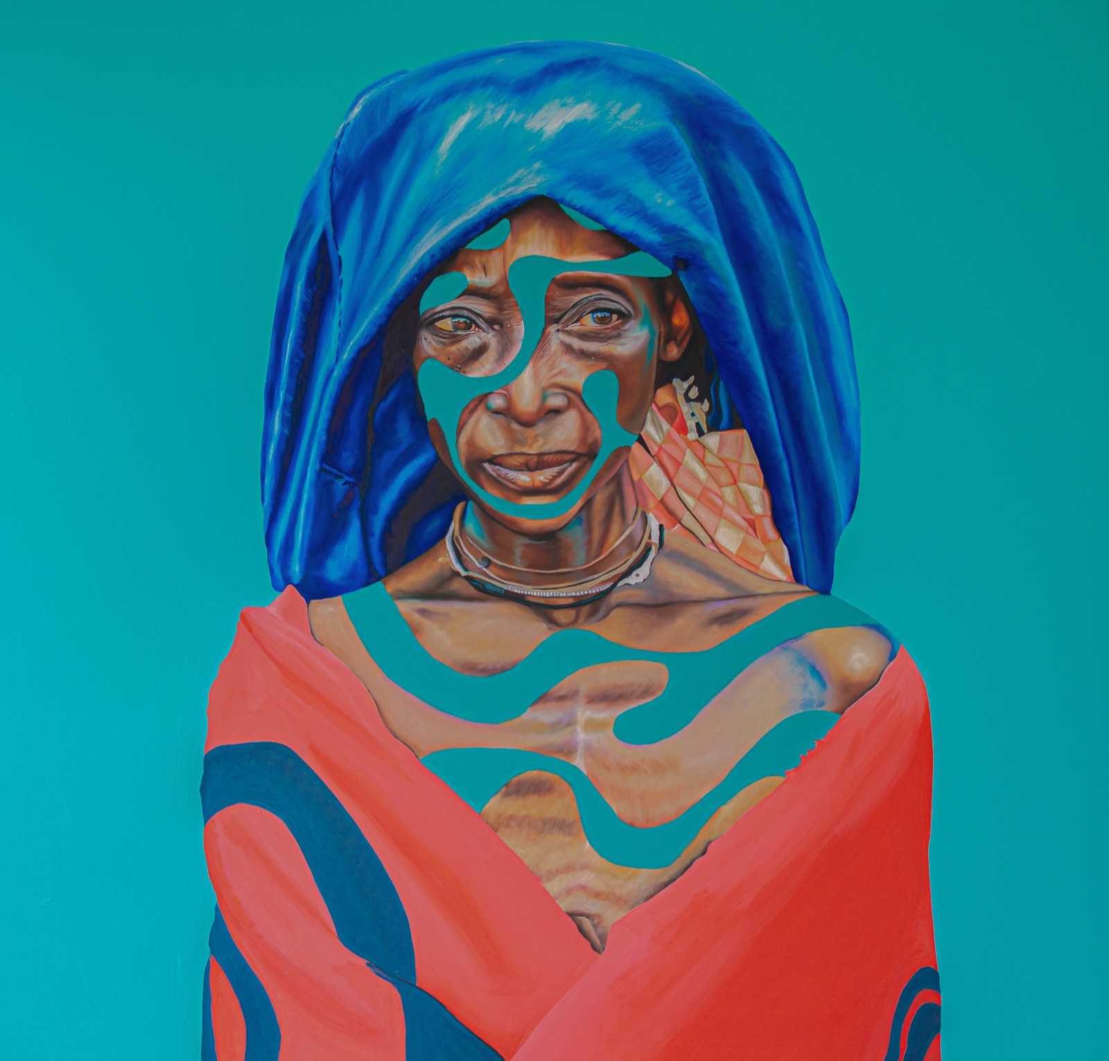 Maikulu — Acrylic and oils on canvas, 150cm x 150cm